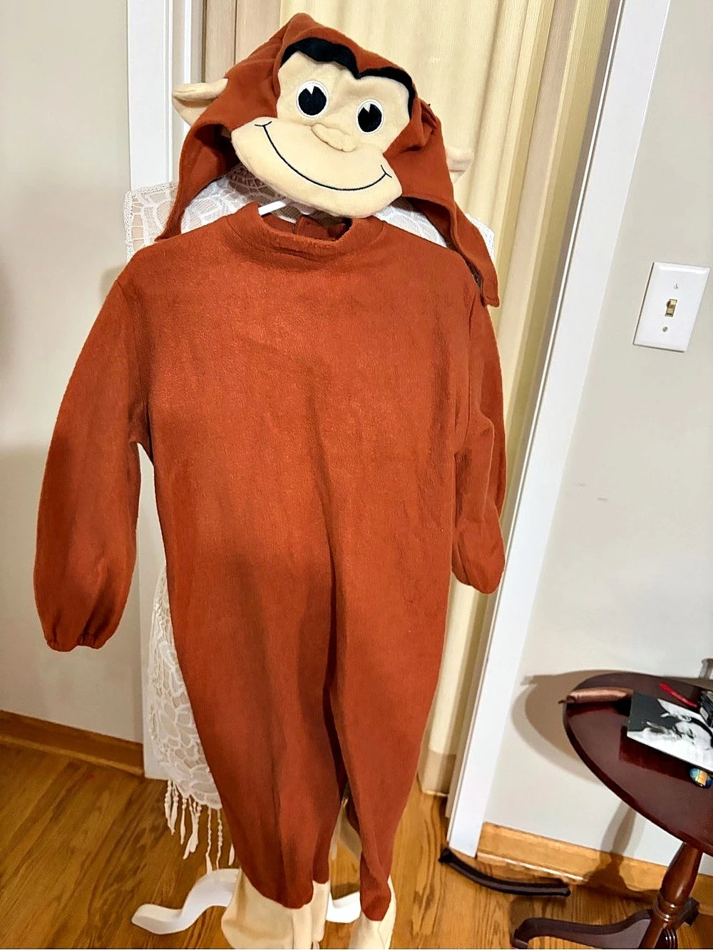 Curious George Child Costume Brown & Cream Small